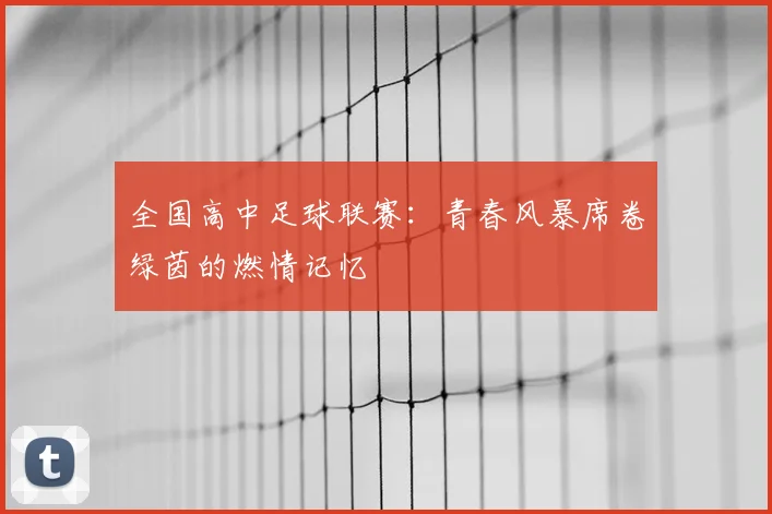 全国高中足球联赛：青春风暴席卷绿茵的燃情记忆